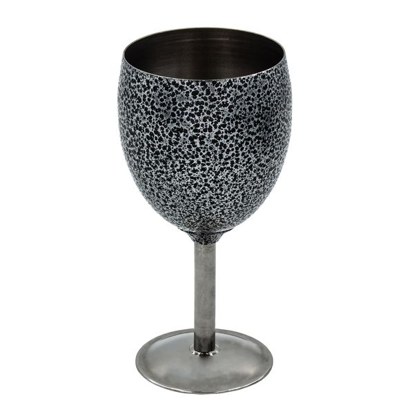 Leisure Quip Stainless Steel Wine Glass - Silver Hammertone 200ML
