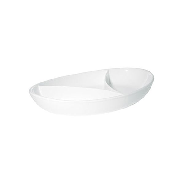 Fortis Piatto Ovale White Tris Oval Plate 50cm 1 Pcs