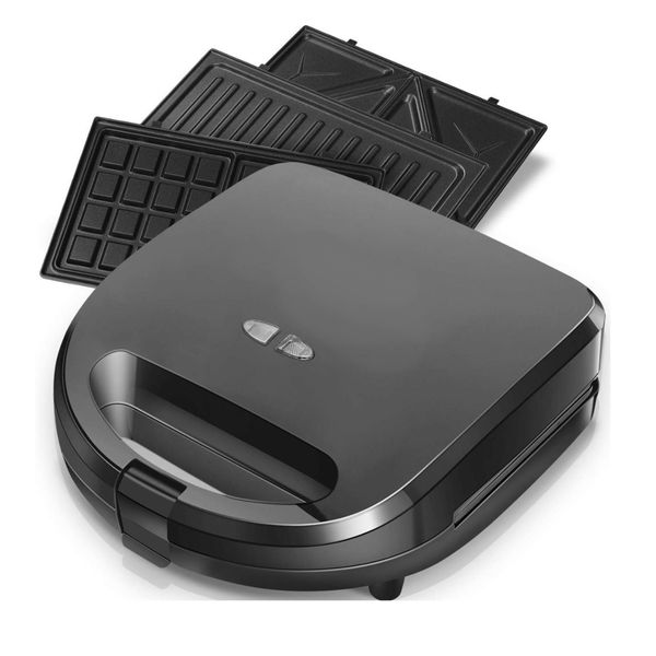 5 Minute -3 in 1 Sandwich Maker - Waffle maker - Snackwich - Panini -Grill