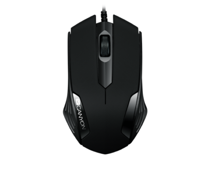 Canyon CM-02 Wired Optical Mouse with 3 buttons DPI 1000 - Black