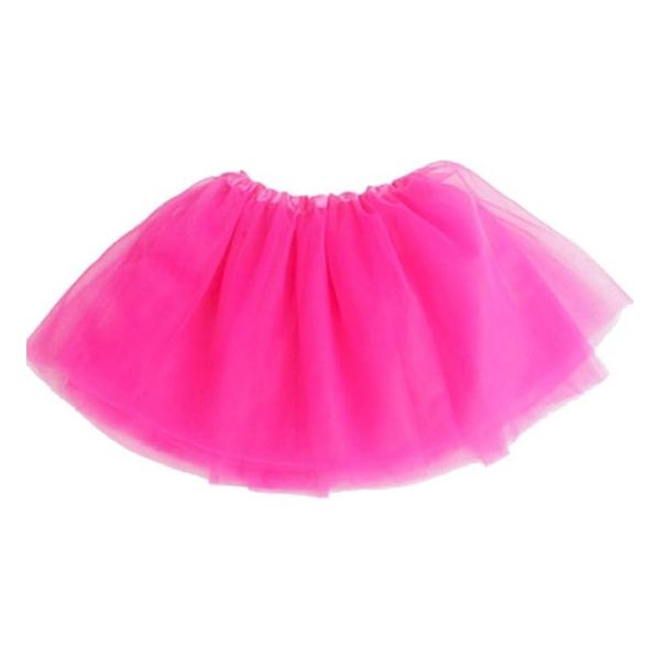Party Costume Chiffon Skirt, Rose Red