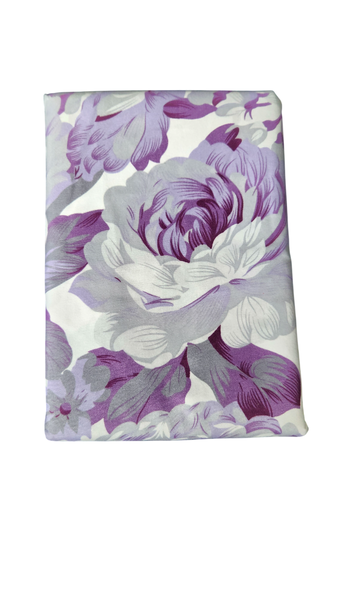 Home Style Superior 4-Pieces Sheet Set Double Purple Floral