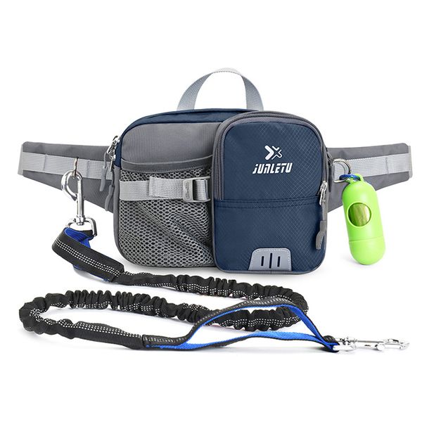 Dog Training Waist Bag Hands Free Dog Bungee Leash Set