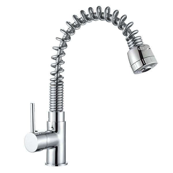 Angle Adjustable,Pullout Hose,2 Way of Water Outlet Mode Faucet - Round