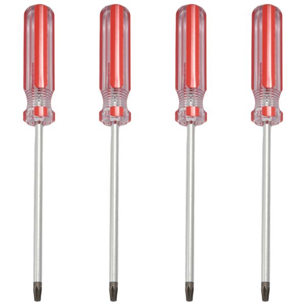 4X Plastic Handle T20 Security Torx Screwdriver Hand Tools