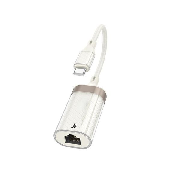 Type-C TO RJ45 OTG Ethernet Adapter Compatible With Laptop &amp; Computer 145mm