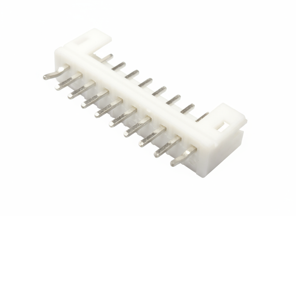 XY132-10ST: 2.00mm 10-Way Low Profile Straight SIL Header, Tin Plated