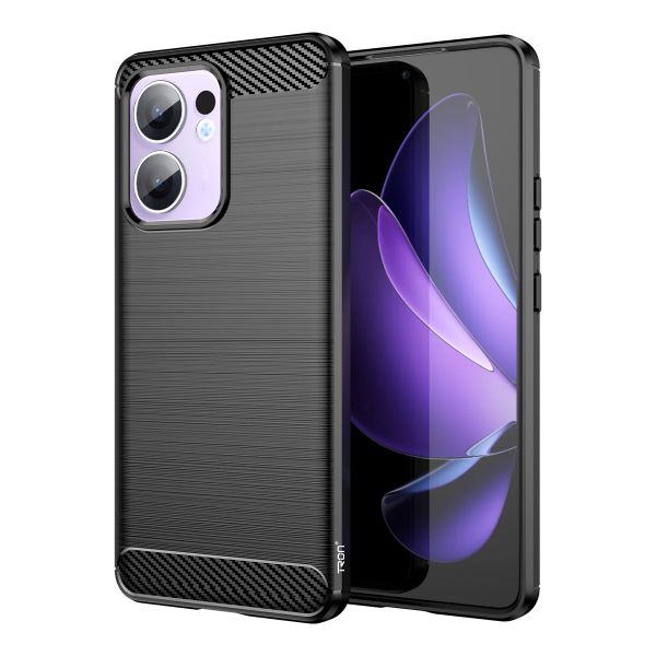 TRON Slimfit Shockproof Carbon Fiber Case Compatible with Oppo Reno 13F 5G