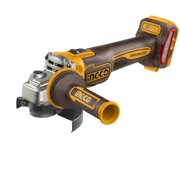 Ingco - Cordless Brushless Angle Grinder (1200W Equivalent) - Tool Only