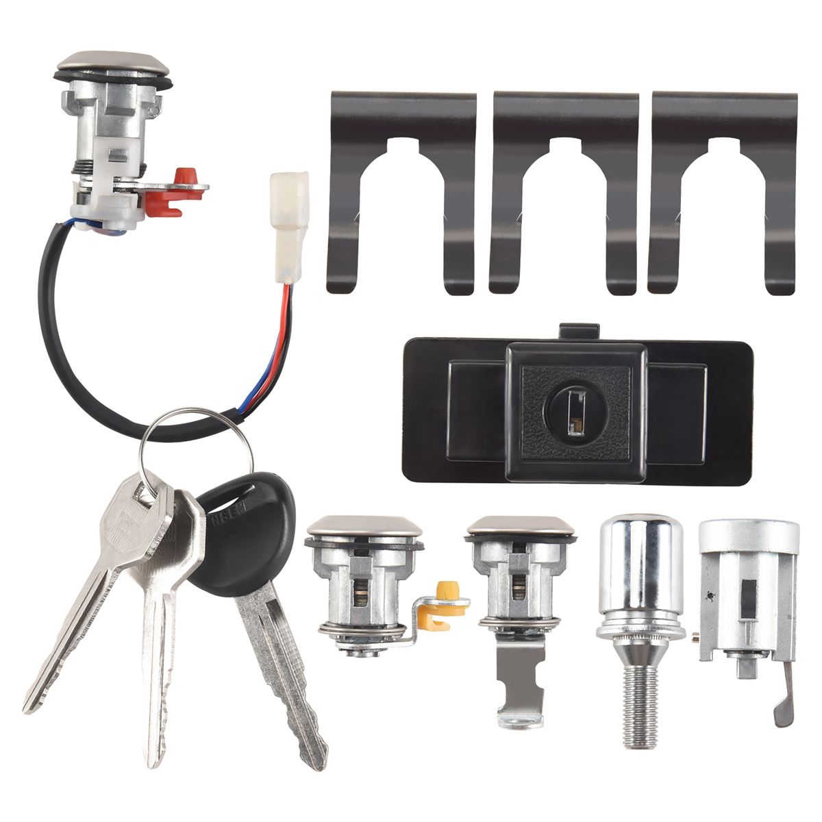 Car Lock Cylinder & Key for Mitsubishi Pajero Shogun Montero MK2 V31 ...