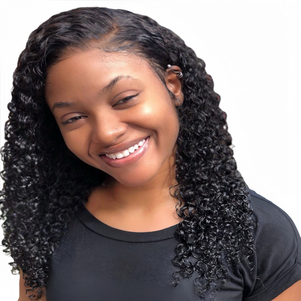 Marigold 14 inch Water Wave Wig - Human Hair with 13x4 Lace Front