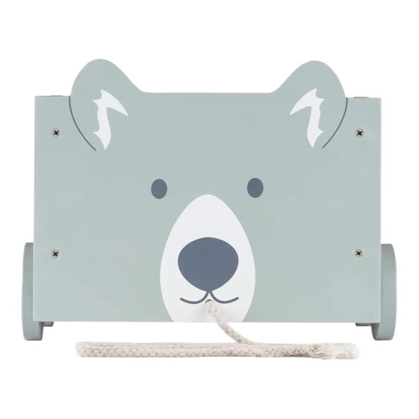 Book &amp; Toy Cart, Animal-Themed for Kids.