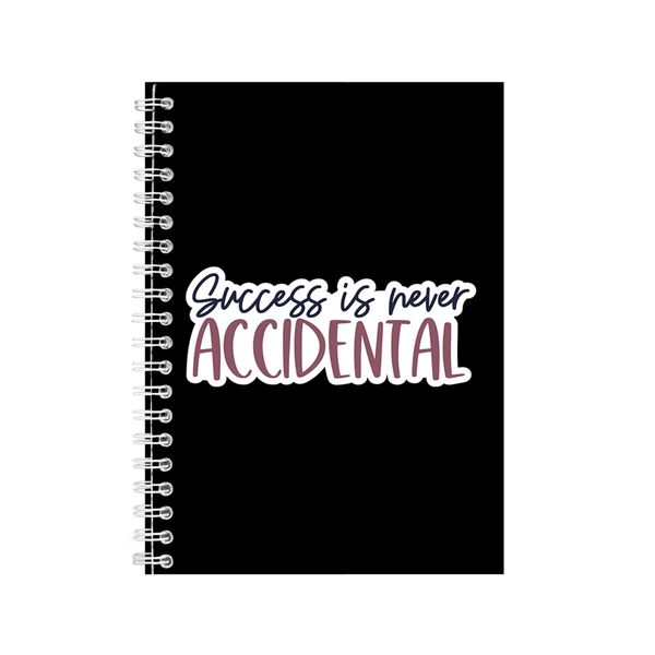 Success A5 Notebook Spiral and Lined Motivational Saying Graphic Notepad185