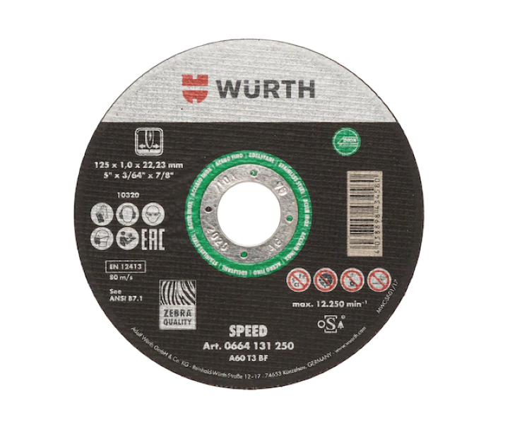 Cutting Disc Speed For Stainless Steel - 115mm