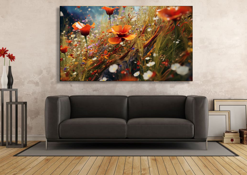 Canvas Wall Art - Wildflower Symphony Abstract - IM0329