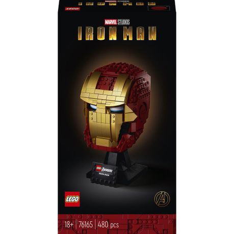 lego marvel avengers iron man helmet 76165 building kit