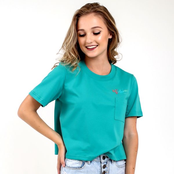 Volcom Women's Pocket Company Short Sleeve T-Shirt