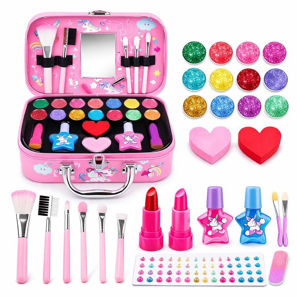 Unicorn Kids Makeup Kit - Complete Pretend Play Beauty Set
