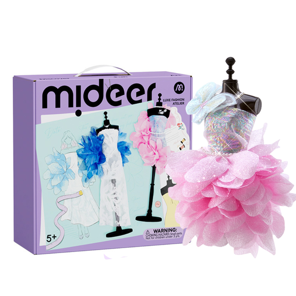 Mideer - Dress Making Kit - Kids Fashion Design Craft Set - 5 Models