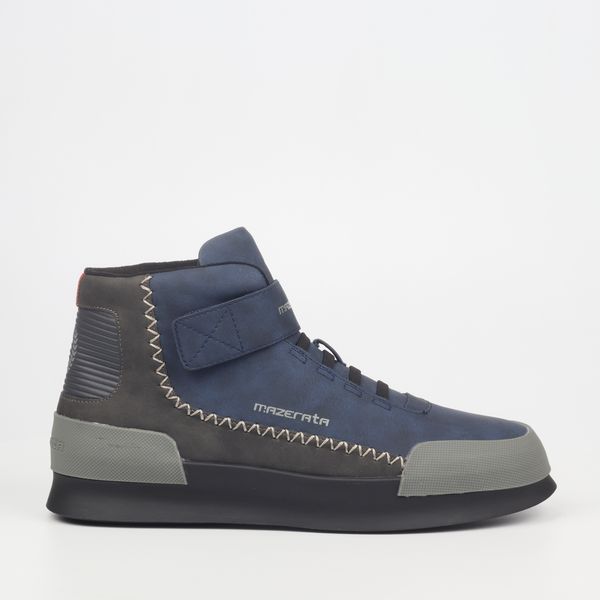 mazerata Valentino 1 Navy Youth Faux Nubuck Ankle Boots
