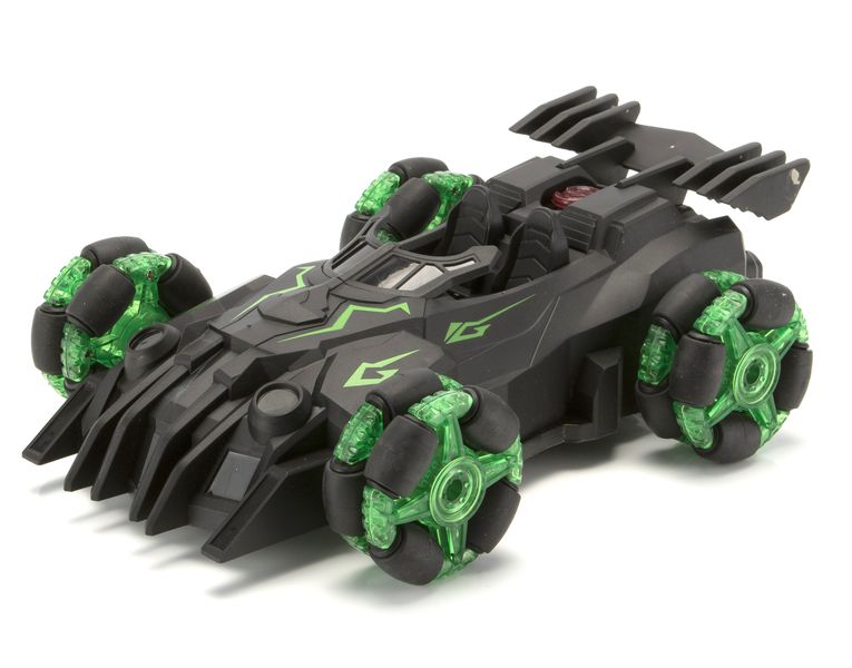 Funny Box R/C Stunt Spray Drift Car - Green 28cm Long