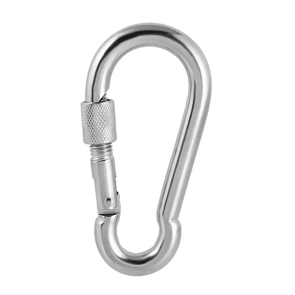 YS- Stainless Steel Snap Hook 120mm with Locking Screw Gate