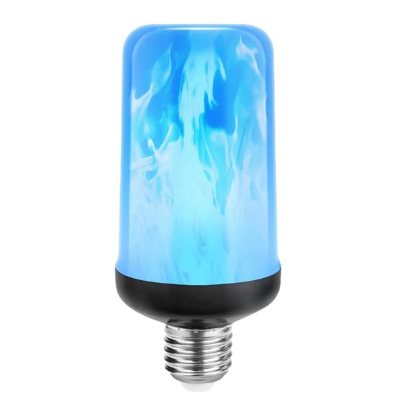 LED Flame Effect Light Bulb E27,Decorative Fire Lights Bulb,White-E