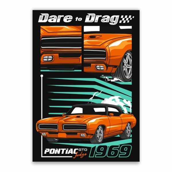 Dare To Drag Pontiac Poster - A1