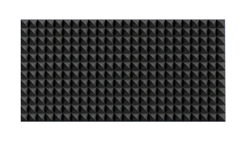 Echo-Less Pyramid Acoustic Foam Sheet - 100x50x5cm Self-Adhesive