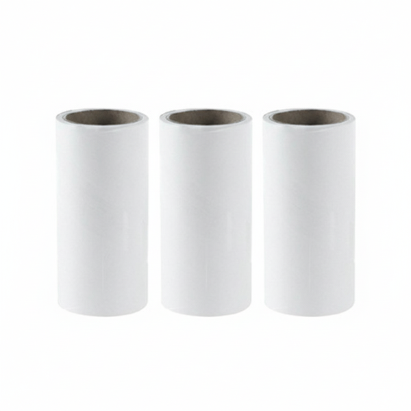 3 Piece Lint Roller Refill Set or Hair, Dust &amp; Lint Removal - White