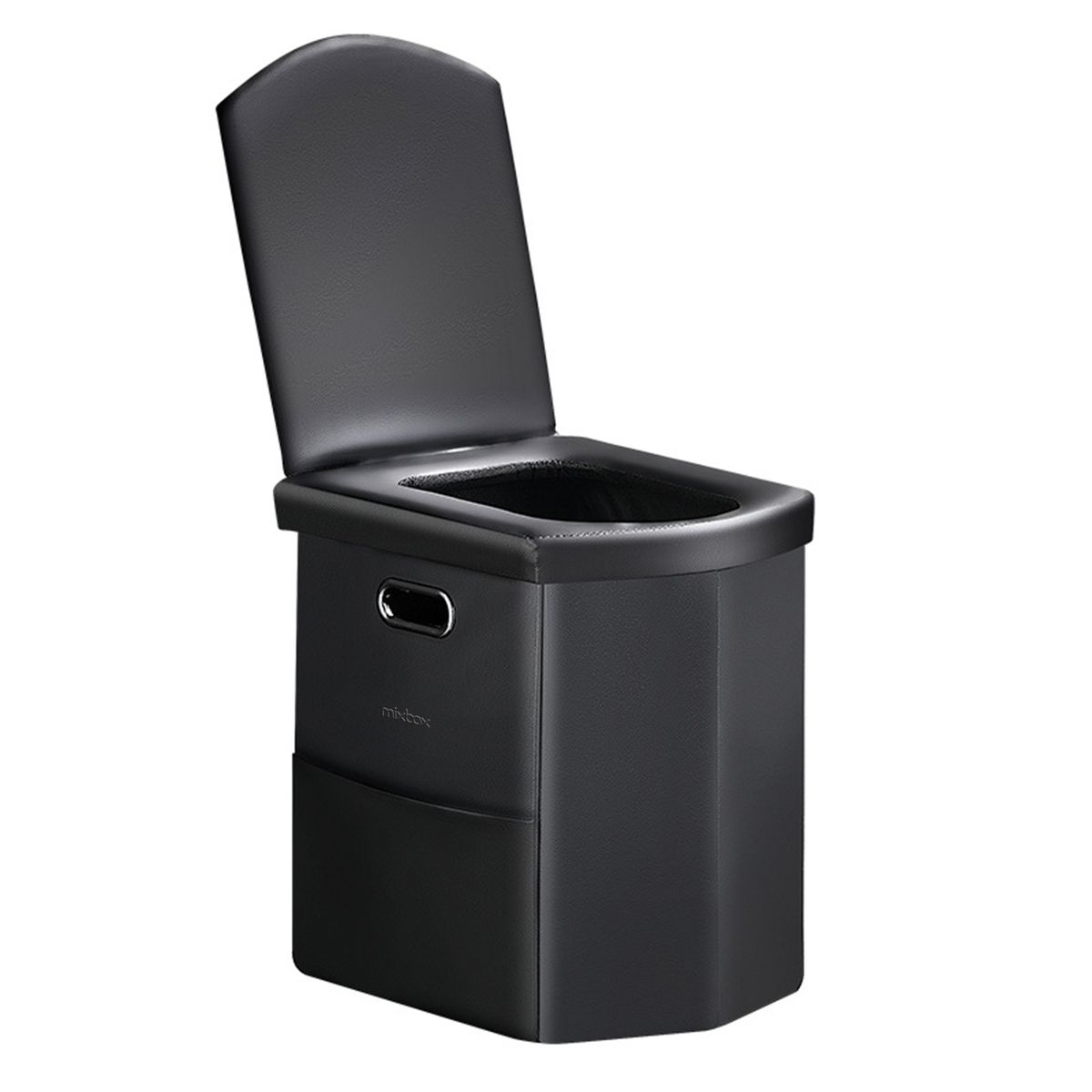 Mix Box Foldable Portable PU Leather Camping Potty Toilet Kit
