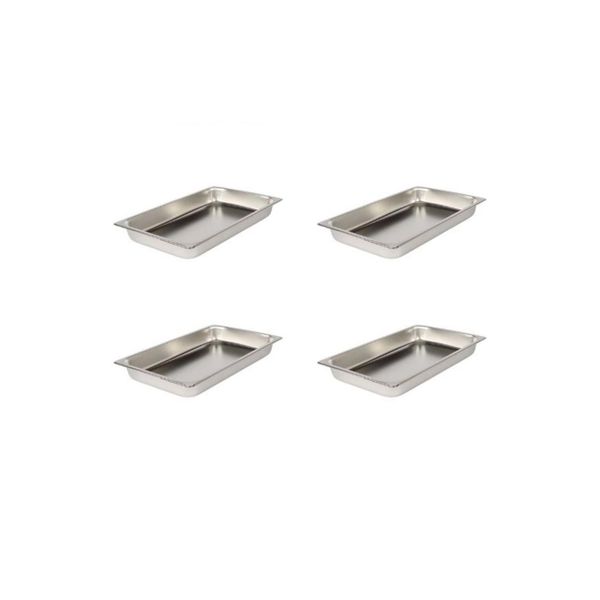 Catercare Stainless Steel 1/1 Gastronorm Insert- 65mm - Pack of 4
