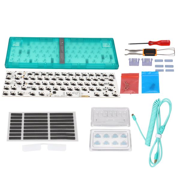 Mechanical Keyboard DIY 67 Key RGB Hot Swap Green