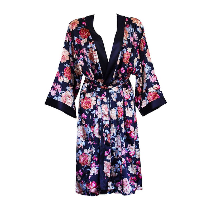 Satin Belted Nightgown - Blue-Pink | Buy Online in South Africa ...