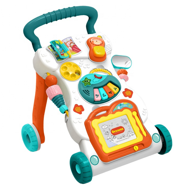 Jack Brown Multifunctional First Steps Baby Walker Toy - Blue
