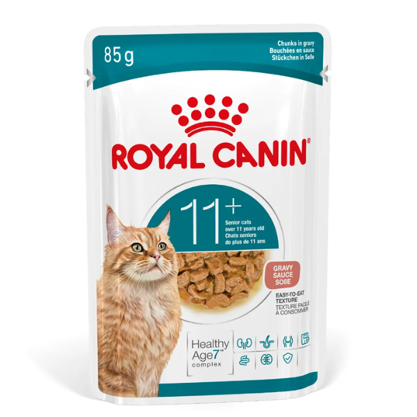 Royal Canin Ageing 11+ Cat Wet Food Pouch 12 x 85 G - Senior Nutrition