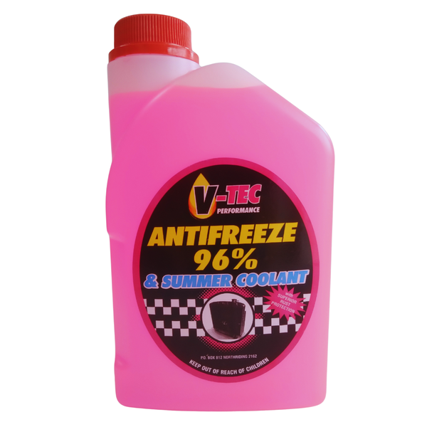 V-TEC Red Antifreeze &amp; Summer Coolant 1lt