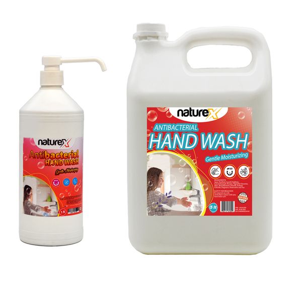 Naturex Antibacterial ph-Balanced Original Liquid Handwash 1L + Refill 5L