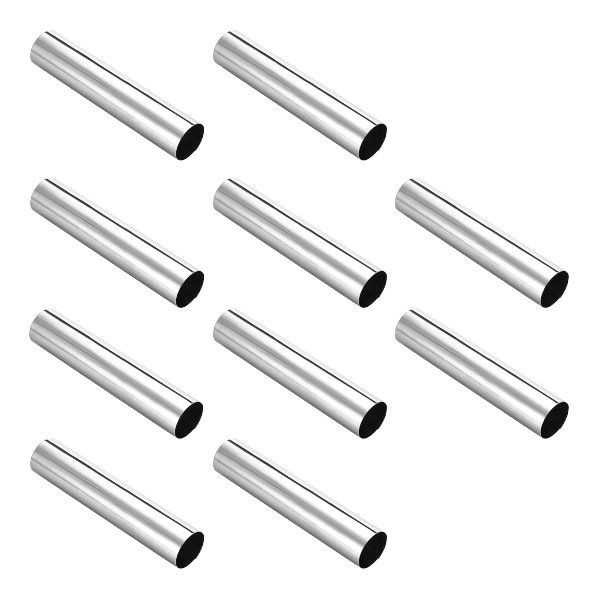 10 Piece - Stainless Steel Danish Tubes With Non-Stick Surface