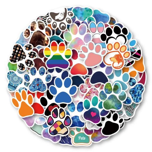 Beautiful Pawprint Journaling Stickers