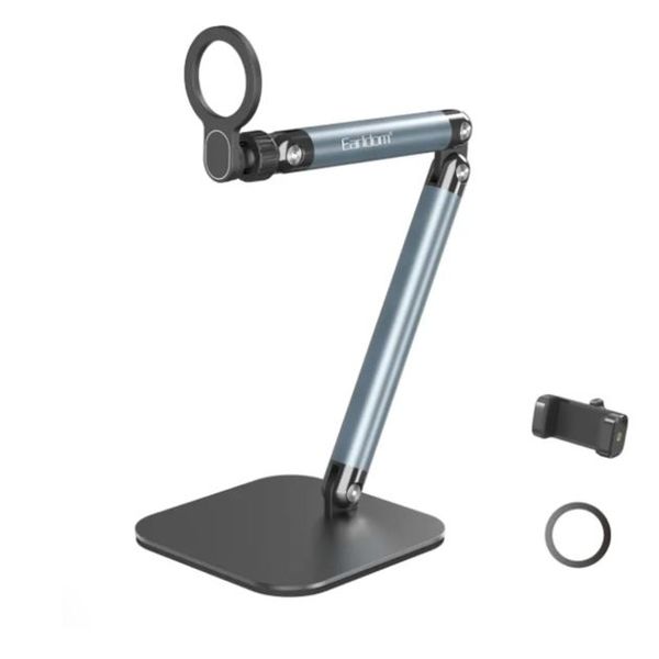 Earldom ET-EH300 Magnetic Desktop Stand - 2-in-1 Foldable Aluminum Stand