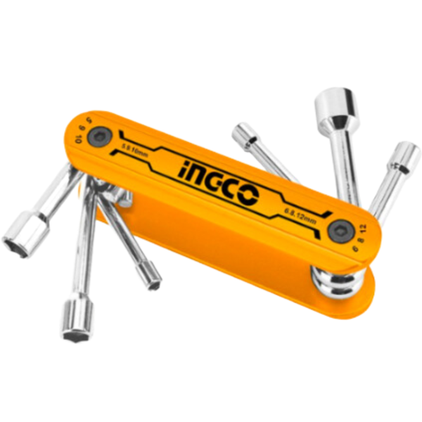 Ingco - Nut Driver Folding Set (5-12mm) (6 Piece)