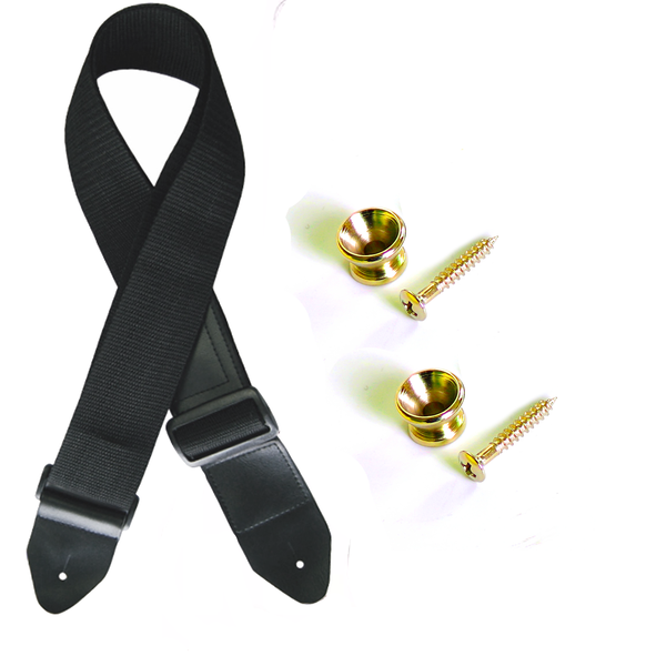Adjustable Guitar Strap with 2 Strap Pins - Fits Electric, Acoustic &amp; Bass