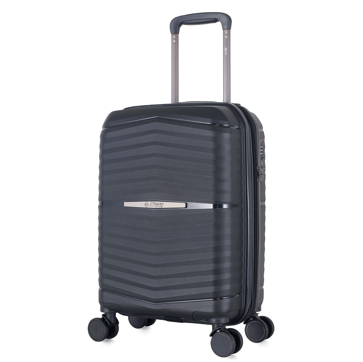 Travel Mate 53cm Hard Shell Zipper 8 Wheel Xbag Cabin Trolley TSA L-349 C