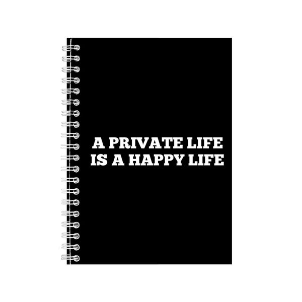 Happy A5 Notebook Spiral Lined Motivational Saying Graphic Notepad Gift 154