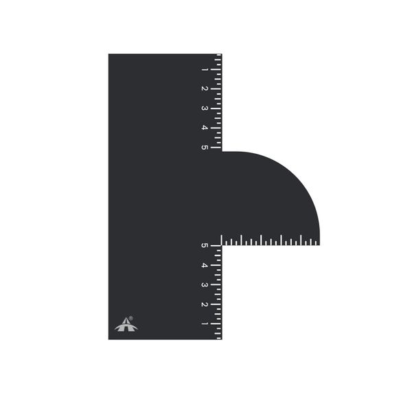 ALANES Barber Enhancement Card with Measurement Indicators Hairline Tool
