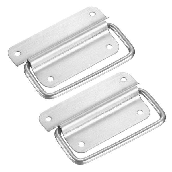 Tool DIY Stainless Steel Folding Pull Handles Set of 2 - 10cm