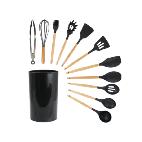 12 Pcs Silicone Kitchen Utensils Set Home Non-Heat-Resistant Cookware Kit