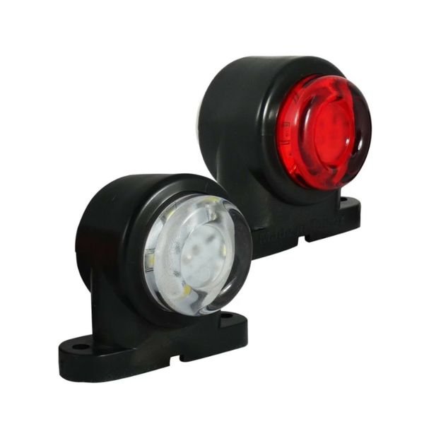 Round Side Light Dual Face Turn Signal Light, Compatible with 12-30 V DC