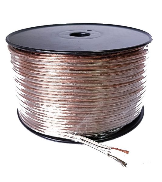 Clear Bulk Speaker Cable